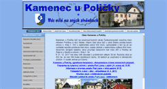 Desktop Screenshot of obec-kamenec.cz