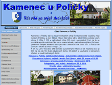 Tablet Screenshot of obec-kamenec.cz